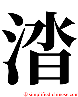 涾 serif font