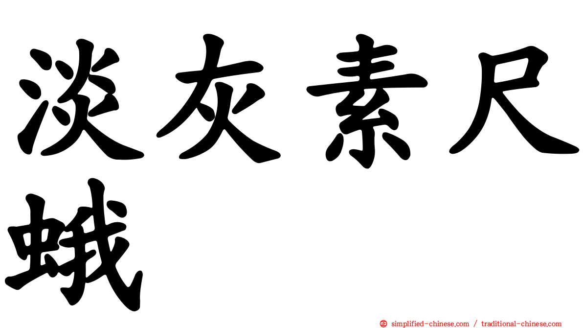 淡灰素尺蛾