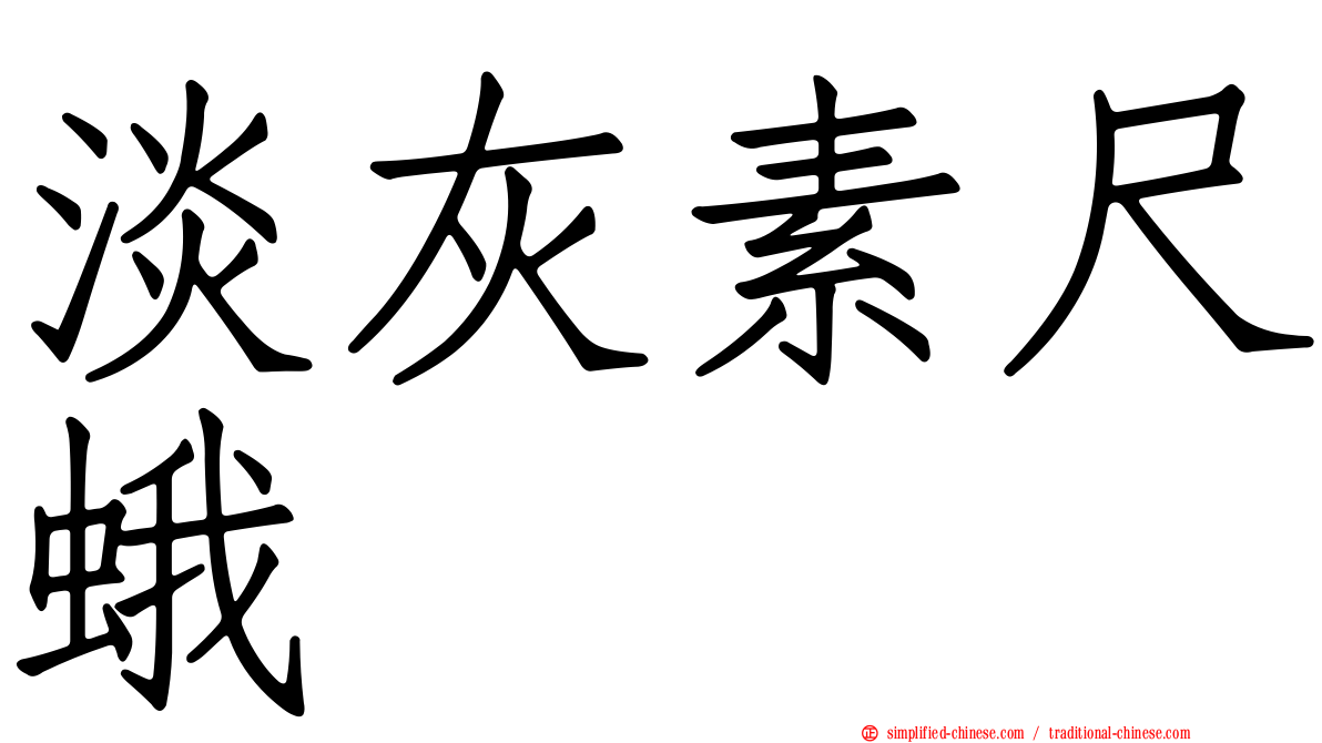 淡灰素尺蛾