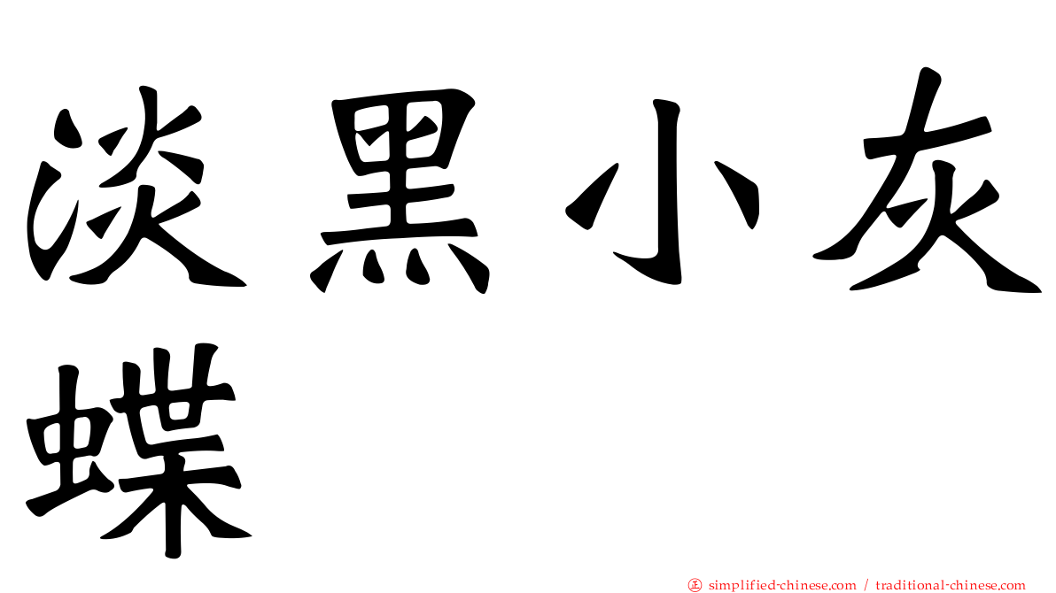 淡黑小灰蝶