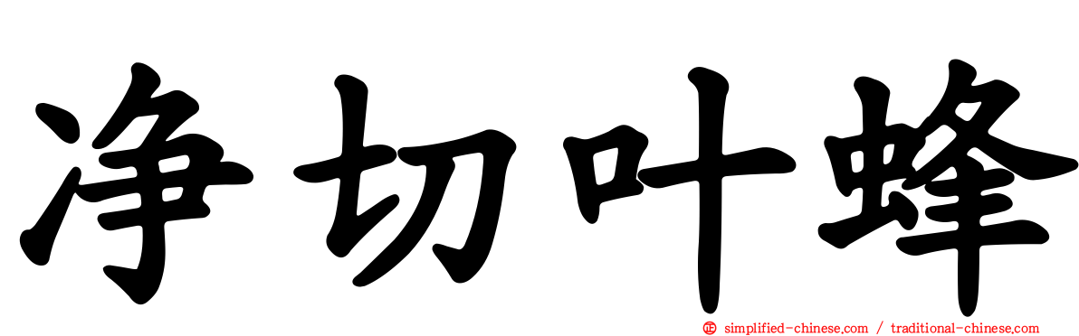 净切叶蜂