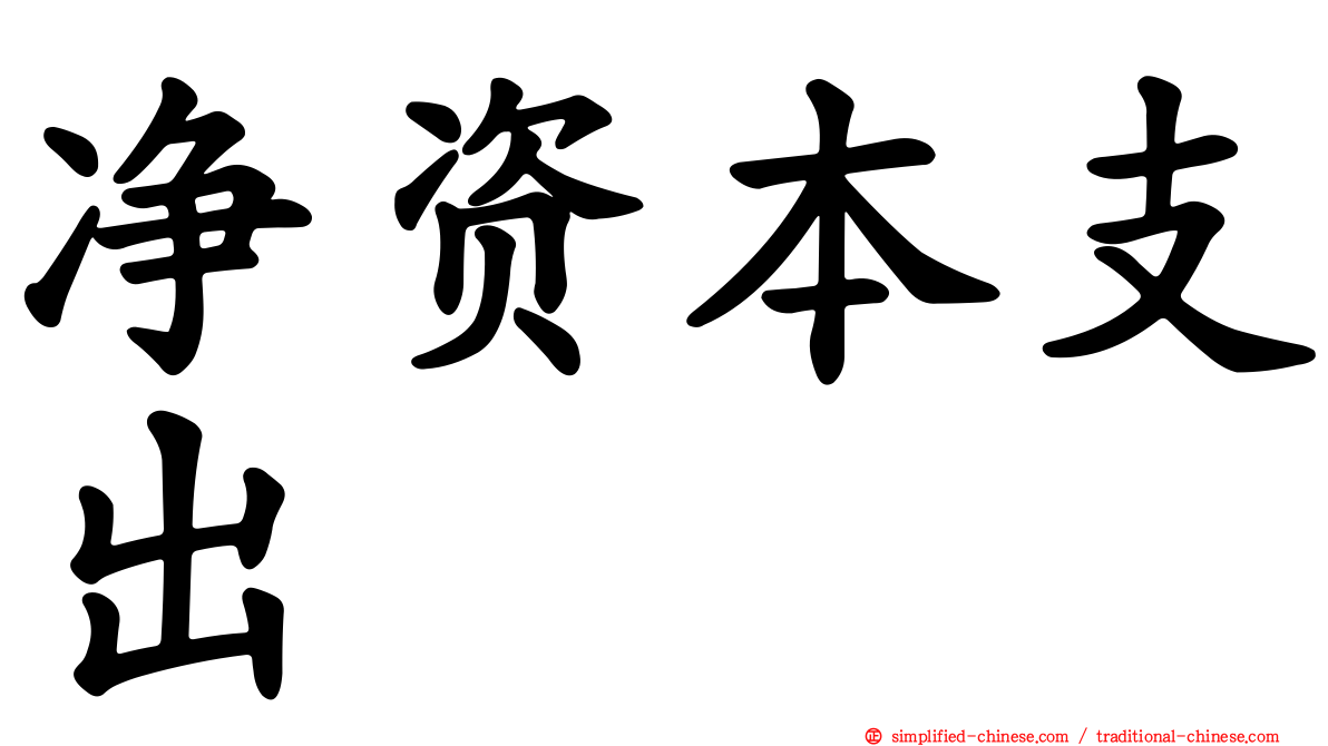 净资本支出