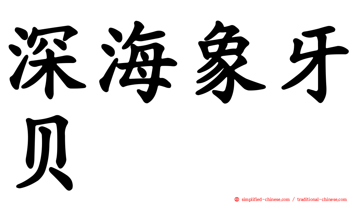 深海象牙贝