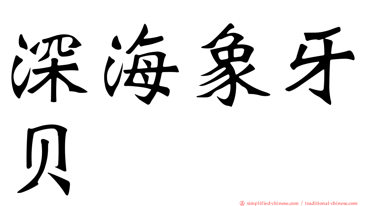深海象牙贝