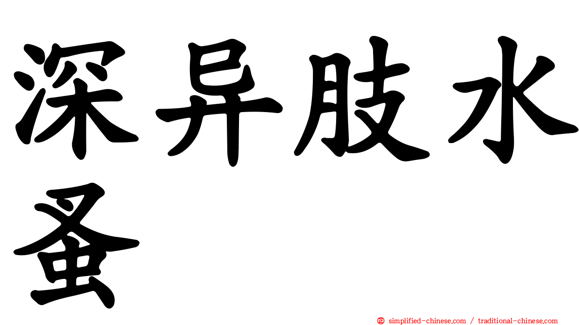 深异肢水蚤