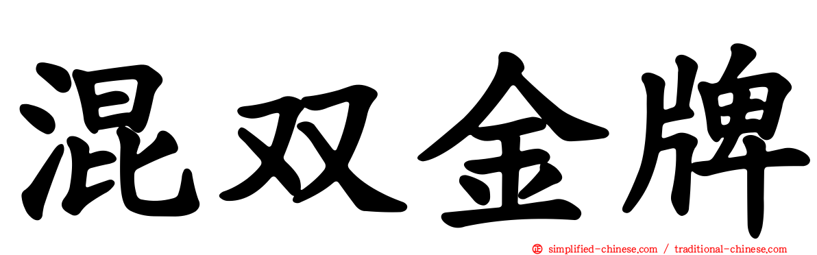 混双金牌