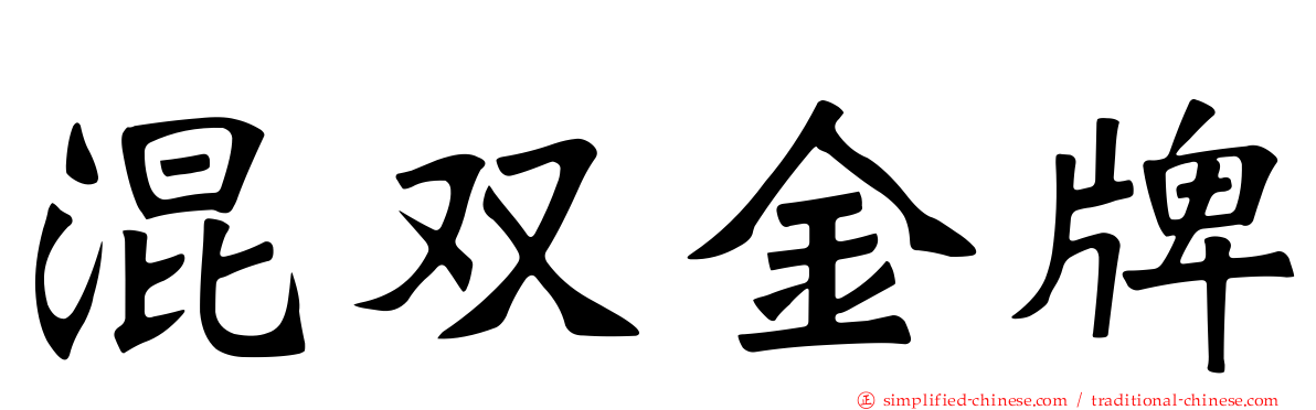 混双金牌