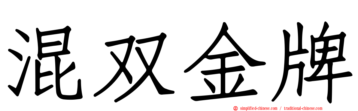 混双金牌