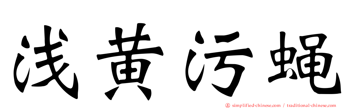 浅黄污蝇