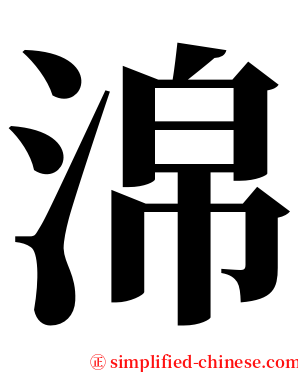 淿 serif font