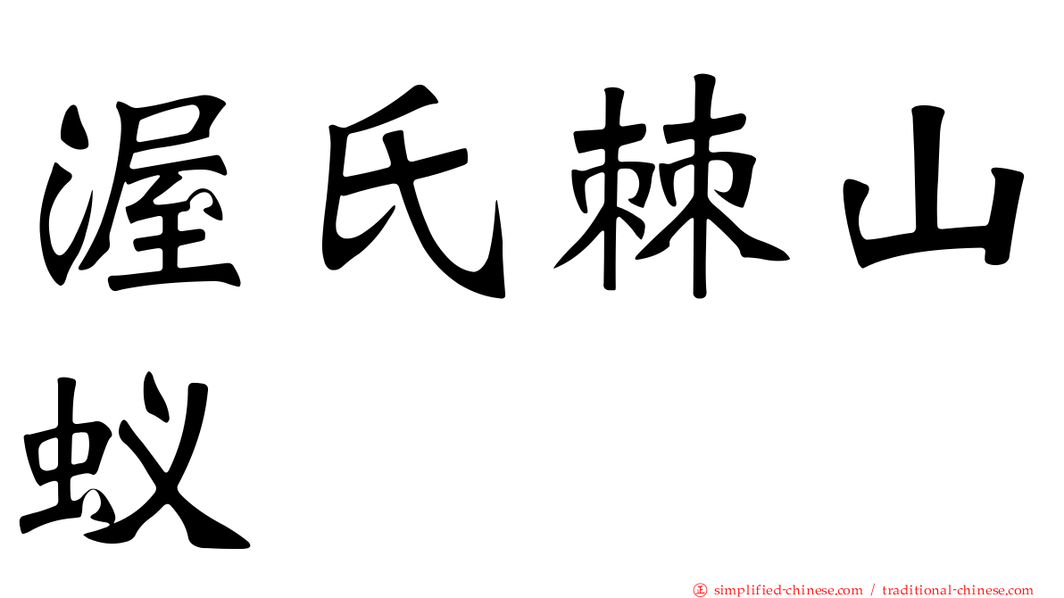渥氏棘山蚁