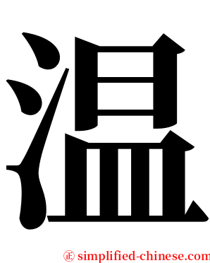 温 serif font