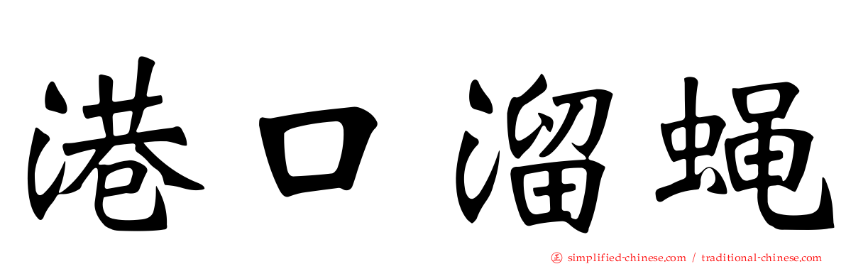 港口溜蝇