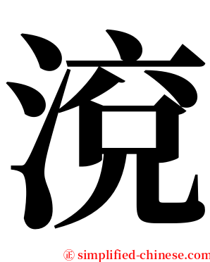 渷 serif font