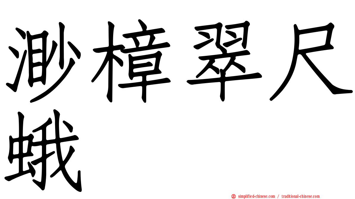 渺樟翠尺蛾