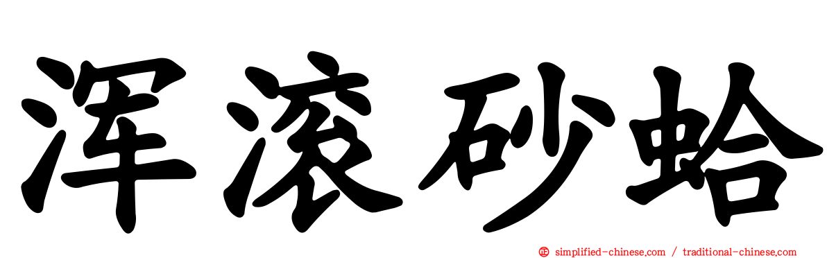 浑滚砂蛤