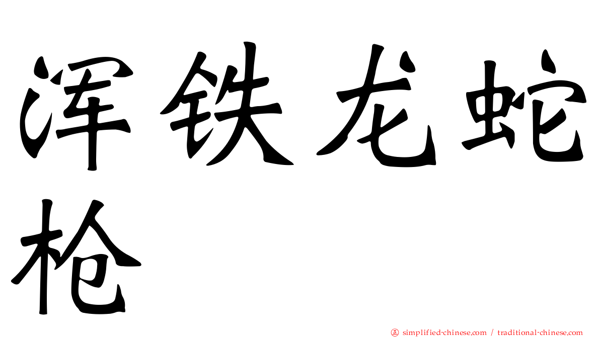 浑铁龙蛇枪