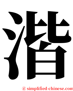 湝 serif font
