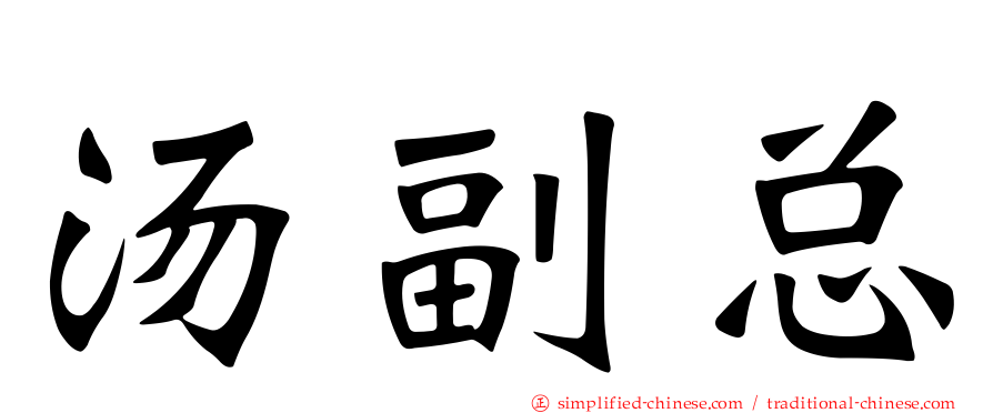 汤副总