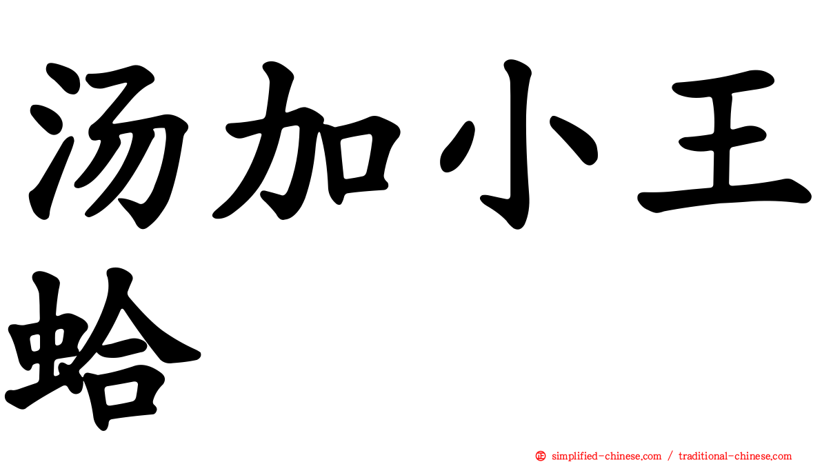 汤加小王蛤