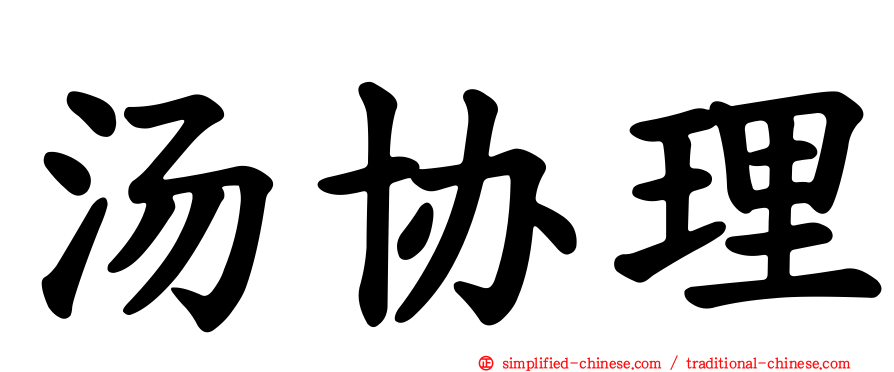 汤协理