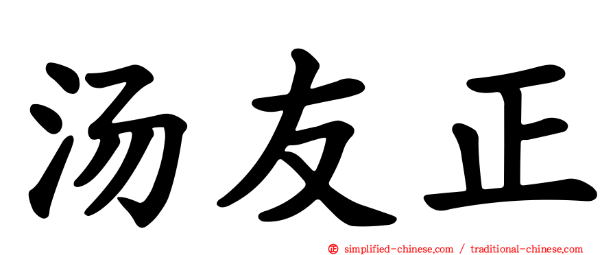 汤友正