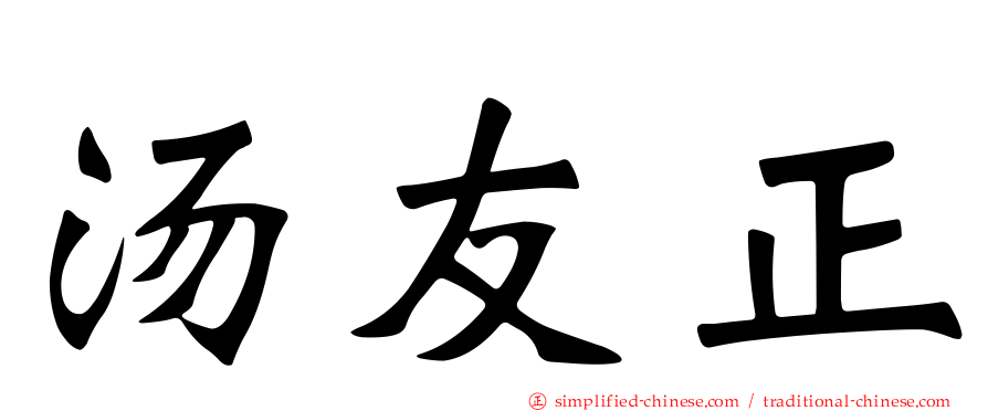 汤友正