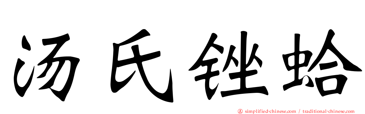 汤氏锉蛤