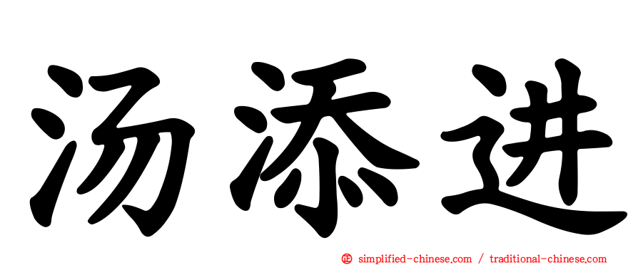 汤添进