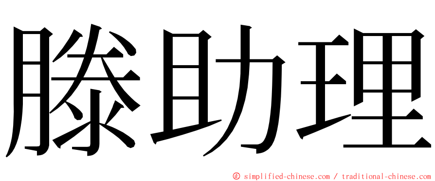 滕助理 ming font