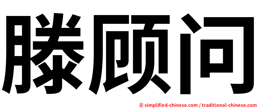 滕顾问