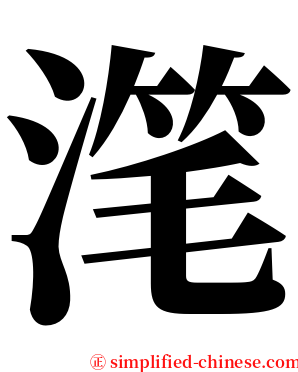 滗 serif font