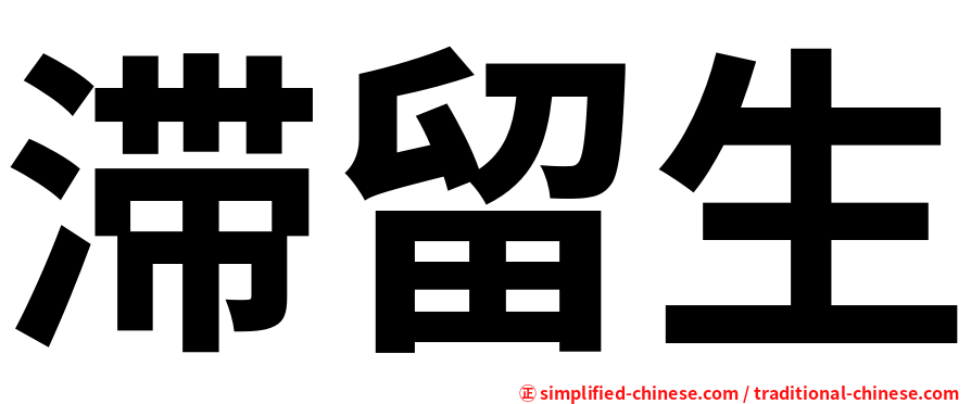 滞留生
