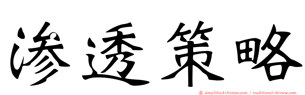 渗透策略
