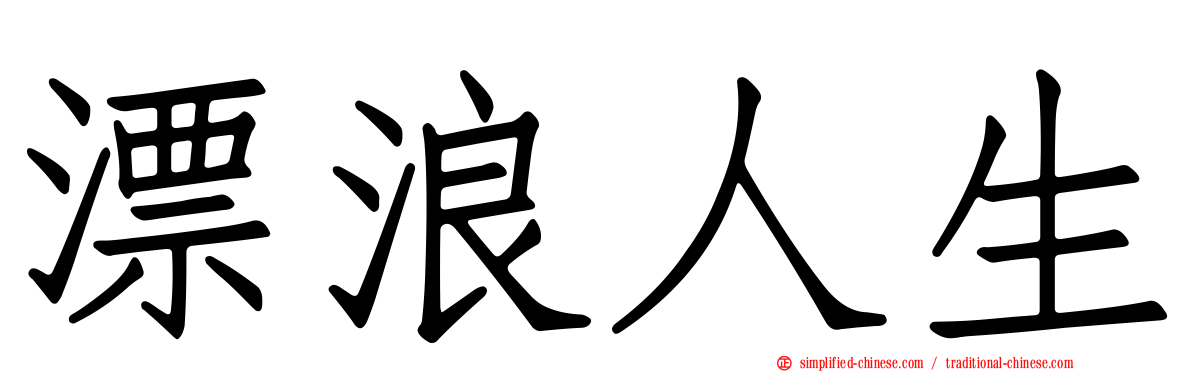 漂浪人生