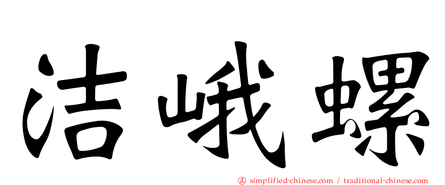 洁峨螺