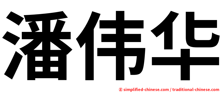 潘伟华