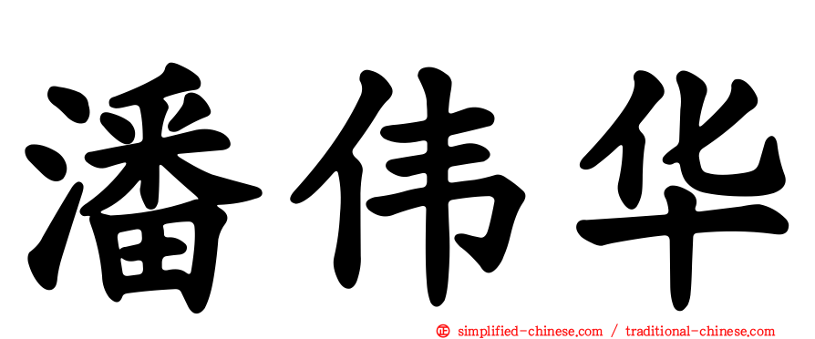 潘伟华