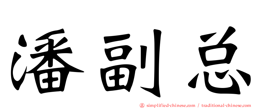 潘副总