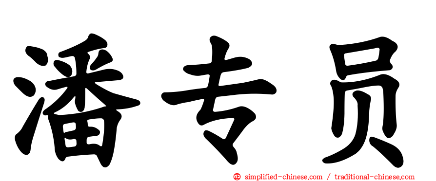 潘专员