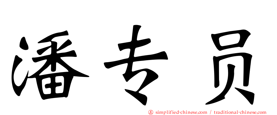 潘专员