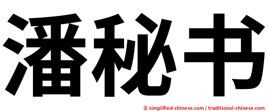 潘秘书