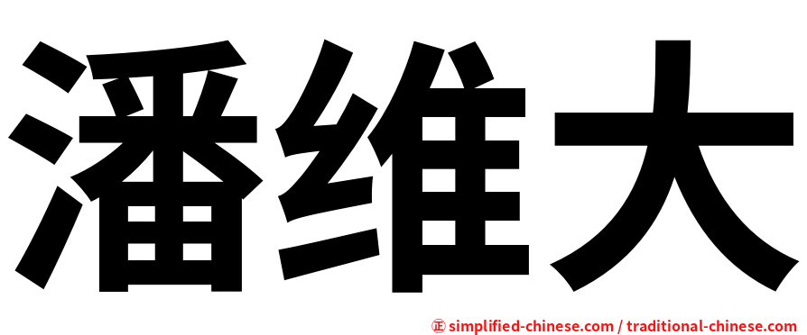 潘维大