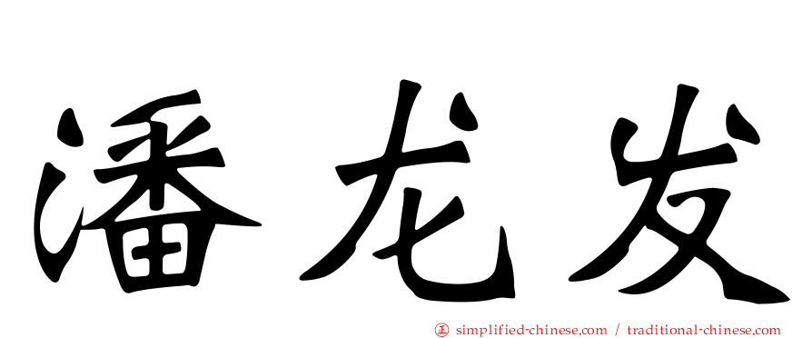 潘龙发