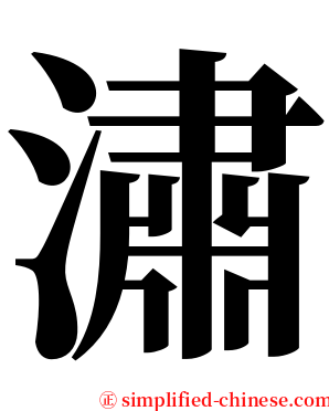 潚 serif font