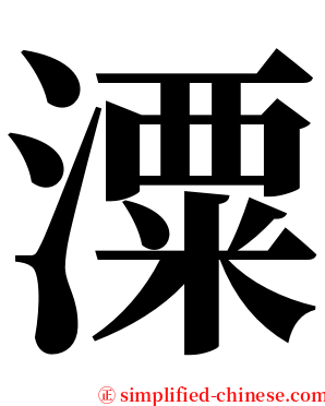 潥 serif font