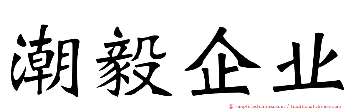 潮毅企业