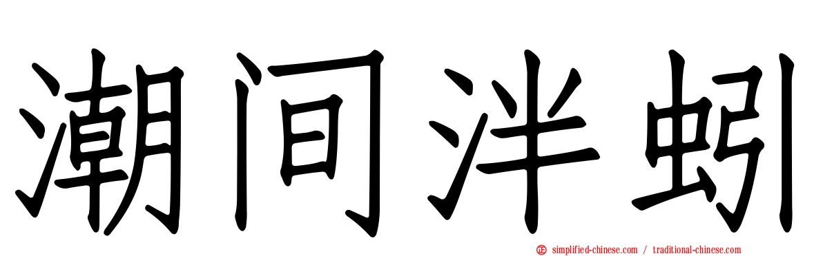 潮间泮蚓