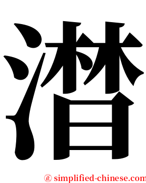 澘 serif font