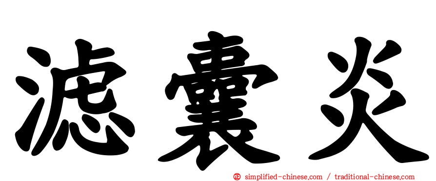滤囊炎
